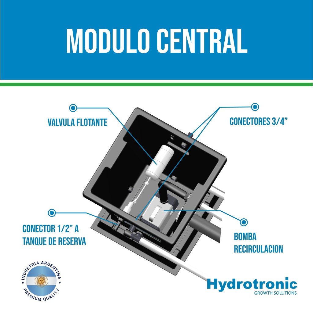 Hydrotonic - Sistema RDWC Hidroponia 4.1 100lts