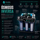FILTRO DE OSMOSIS INVERSA 300L DIARIOS CON TDS METER