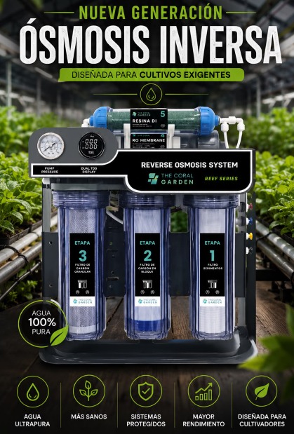 FILTRO DE OSMOSIS INVERSA 300L DIARIOS CON TDS METER