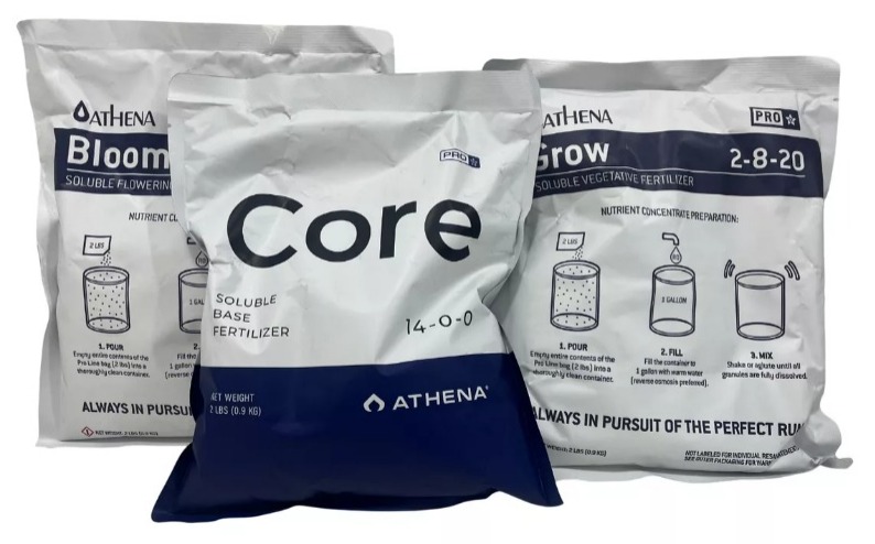 Athena Pro Line Grow Bloom Core Tripack 0.9kg C/u Vege Flora