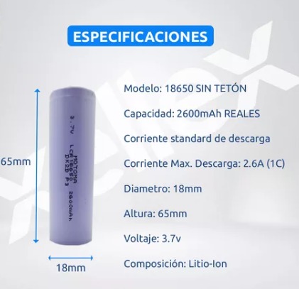 DAVINCI - Bateria IQ 18650