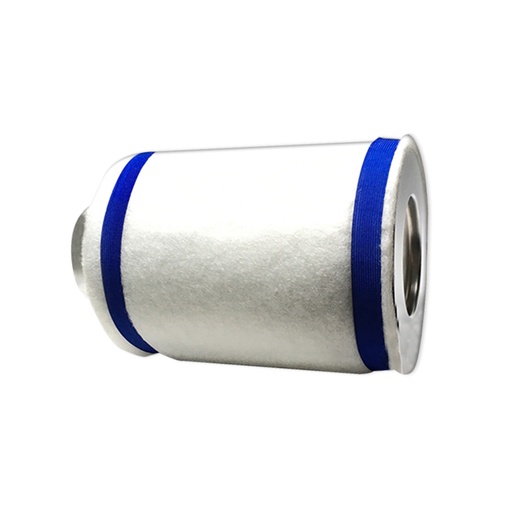 [287] FILTRO CARBÓN ACTIVO 4'' 100X250MM (ACERO INOXIDABLE Y VELCRO) PROFESIONAL (SUPERFICIE HASTA 1 M2)